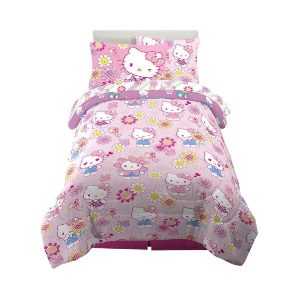 Hello Kitty Twin Bedding Set – Soft, Cozy, 5-Piece Delight